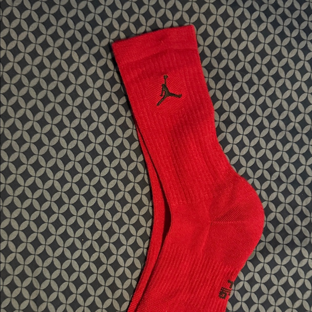 Jordan Red Crew Socks